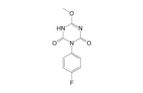 1,3,5-Triazine-2,4(1H,3H)-dione, 3-(4-fluorophenyl)-6-methoxy-
