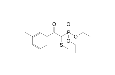 Diethyl 2-(3'-Methylphenyl)-1-(methylthio)-2-oxoethylphosphonate