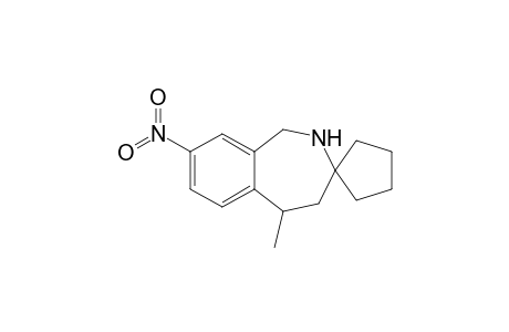5-Methyl-8-nitro-1,2,4,5-tetrahydrospiro[2-benzazepine-3,1'-cyclopentane]