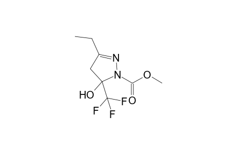 1-Carboxymethyl-5-trifluoromethyl-5-hydroxy-3-ethyl-4,5-dihydro-1H-pyrazole