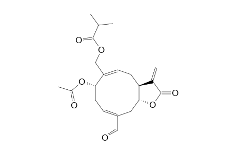 (3R*,7R*,8S*)-3-ACETOXY-15-(2-METHYLPROPANOYLOXY)-14-OXOMELAMPA-1(10),4,11(13)-TRIEN-8,12-OLIDE