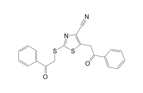 Thiazole-4-carbonitrile, 5-(2-oxo-2-phenylethyl)-2-(2-oxo-2-phenylethylthio)-