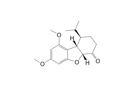 (1R,4aR,9bS)-1-isopropyl-7,9-dimethoxy-2,3,4a,9b-tetrahydro-1H-dibenzofuran-4-one