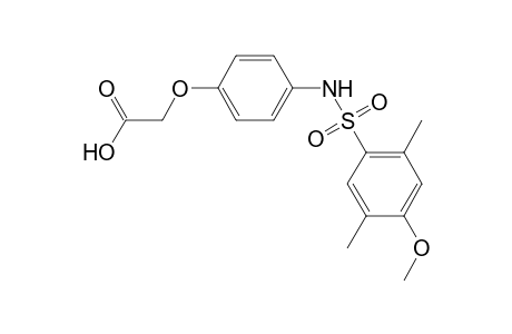 (4-{[(4-methoxy-2,5-dimethylphenyl)sulfonyl]amino}phenoxy)acetic acid