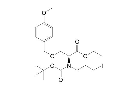(S)-O-p-Methoxybenzyl-N-(3-iodopropyl)-N-(tert-butoxycarbonyl)serine ethyl ester