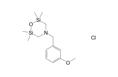 4-(3-Methoxybenzyl)-2,2,6,6-tetramethyl-1-oxa-4-aza-2,6-disilacyclohexane hydrochloride
