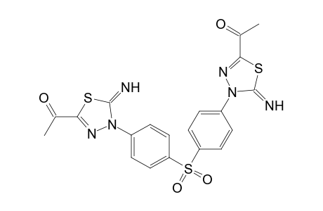 3,3'(4,4'-Diphenylsulfone-4,4'-diyl)bis(2-imino-5-acetyl-1,3,4-thiadiazole)