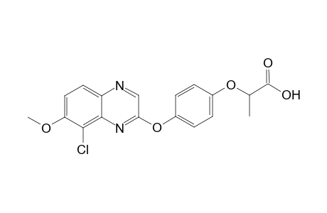2-{4-[8-Chloro-7-methoxy-2-quinoxalinyl)oxy]phenoxy}propionic acid