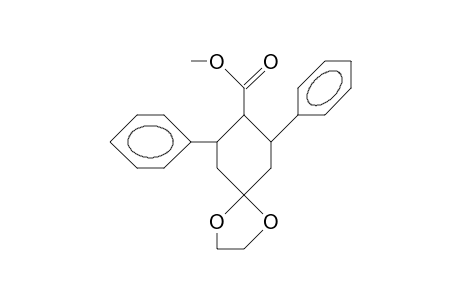 Methyl-trans-2,6-diphenyl-4,4-ethylendioxycyclohexane-1-carboxylate