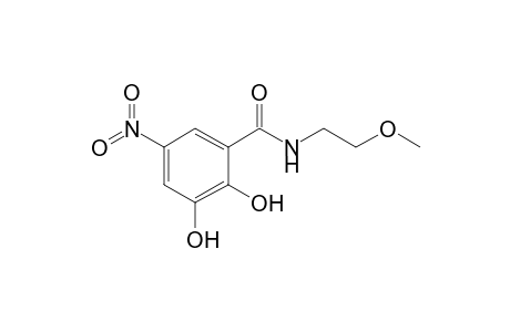 2,3-dihydroxy-N-(2-methoxyethyl)-5-nitro-benzamide