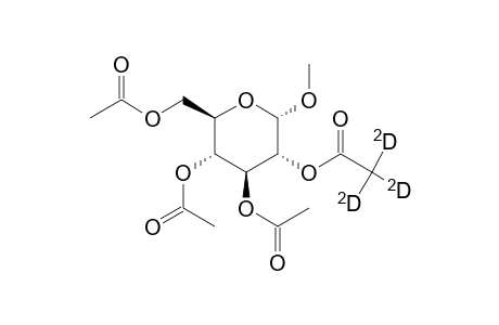 1-Methoxy-2-(trideuteroacetyl)3,4,6-triacetyl.alpha.-D-glucopyranose