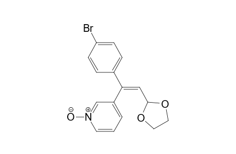 Pyridine, 3-[1-(4-bromophenyl)-2-(1,3-dioxolan-2-yl)ethenyl]-, 1-oxide, (Z)-