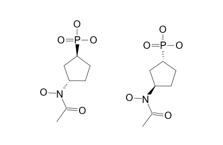 (1R/S,3S/R)-3-(N-HYDROXYACETAMIDO)-CYCLOPENTYLPHOSPHONIC-ACID;CIS-ISOMER