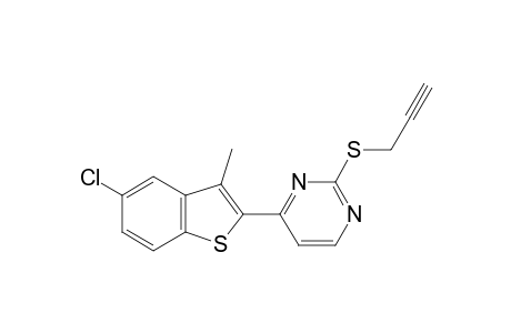 4-(5-chloro-3-methylbenzo[b]thien-2-yl)-2-[(2-propynyl)thio]pyrimidine