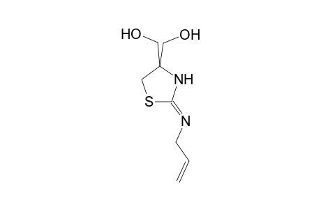 Thiazolidine, 2-allylimino-4,4-di(hydroxymethyl)-