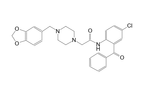 1-piperazineacetamide, 4-(1,3-benzodioxol-5-ylmethyl)-N-(2-benzoyl-4-chlorophenyl)-
