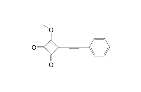 3-Methoxy-4-(phenylethynyl)-3-cyclobutene-1,2-dione