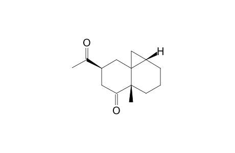 Cyclopropa[d]naphthalen-5(6H)-one, 7-acetyloctahydro-4a-methyl-, [1aS-(1a.alpha.,4a.alpha.,7.alpha.,8aS*)]-