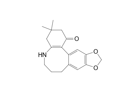 3,4,5,6,7,8-Hexahydro-10,11-methylenedioxy-3,3-dimethyldibenz[b,d]azocin-1(2H)-one