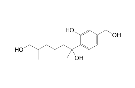 6-(2-hydroxy-4-methylol-phenyl)-2-methyl-heptane-1,6-diol