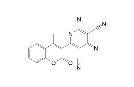 2-AMINO-4-IMINO-6-(4-METHYL-2-OXO-2H-1-BENZOPYRAN-3-YL)-1,4-DIHYDRO-PYRIDINE-3,5-DICARBONITRILE