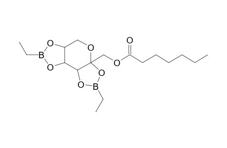 beta-D-FRUCTOPYRANOSE, 2,3:4,5-DI-O-(ETHYLBORANDIYL)-, HEPTANOATE