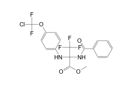 alanine, N-benzoyl-2-[[4-(chlorodifluoromethoxy)phenyl]amino]-3,3,3-trifluoro-, methyl ester