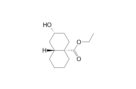 4a(2H)-Naphthalenecarboxylic acid, octahydro-2-hydroxy-, ethyl ester, (2.alpha.,4a.alpha.,8a.beta.)-