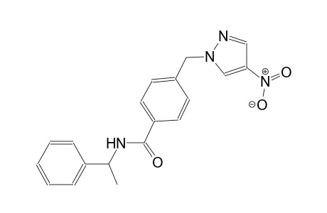 4-[(4-nitro-1H-pyrazol-1-yl)methyl]-N-(1-phenylethyl)benzamide