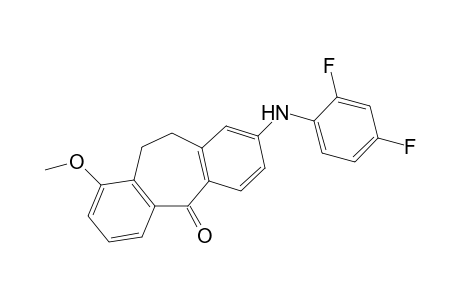 8-(2,4-Difluorophenylamino)-1-methoxy-10,11-dihydrodibenzo[a,d]cyclohepten-5-one