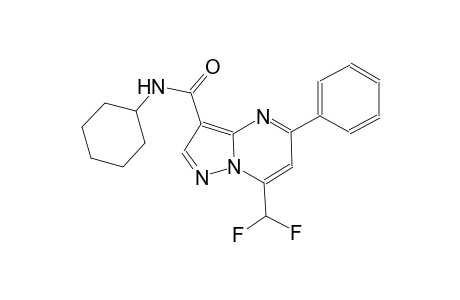 N-cyclohexyl-7-(difluoromethyl)-5-phenylpyrazolo[1,5-a]pyrimidine-3-carboxamide