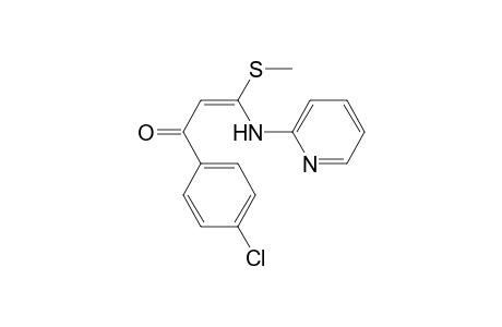 (E)-1-(4-chlorophenyl)-3-(methylthio)-3-(2-pyridinylamino)-2-propen-1-one