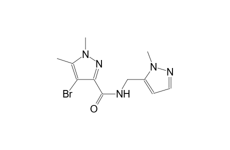 4-bromo-1,5-dimethyl-N-[(1-methyl-1H-pyrazol-5-yl)methyl]-1H-pyrazole-3-carboxamide