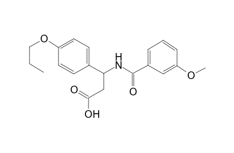 3-(m-anisoylamino)-3-(4-propoxyphenyl)propionic acid