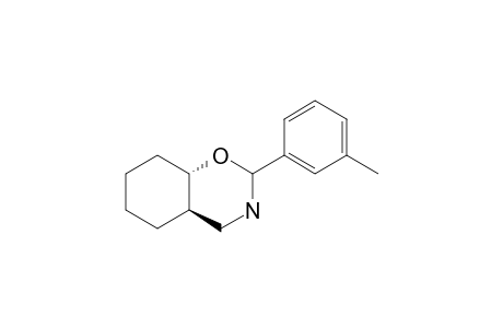 (4aR,8aS)-2-(3-methylphenyl)-3,4,4a,5,6,7,8,8a-octahydro-2H-benzo[e][1,3]oxazine