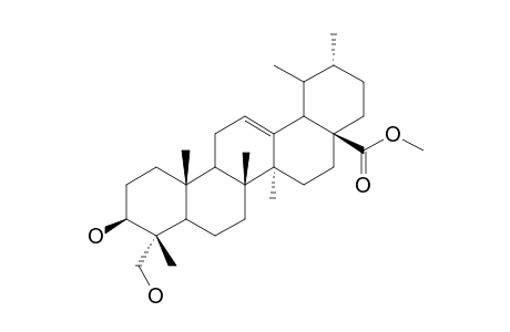 3.beta.,23-Dihydroxy-urs-12-en-28-carboxymethylester