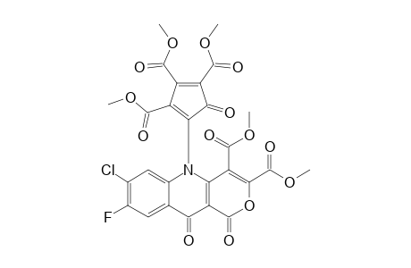 DIMETHYL-7-CHLORO-8-FLUORO-5,10-DIHYDRO-1,10-DIOXO-5-[1-OXO-3,4,5-TRIS-(METHOXYCARBONYL)-CYCLOPENTADIEN-2-YL]-1H-PYRANO-[4,3-B]-QUINOLINE-3,4-DICARBOXYLATE;#17