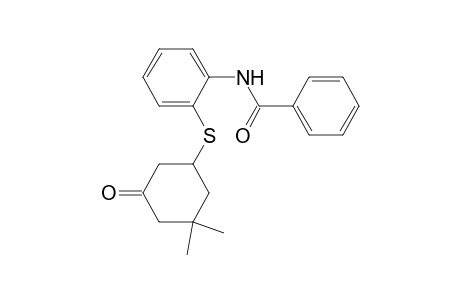 3-(2-Benzoylaminophenylthio)-5,5-dimethyl-1-cyclohexanone
