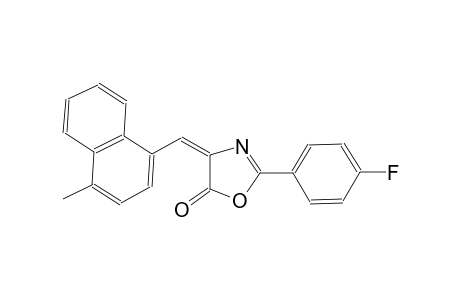 (4E)-2-(4-fluorophenyl)-4-[(4-methyl-1-naphthyl)methylene]-1,3-oxazol-5(4H)-one