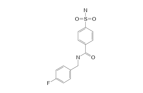 N-(4'-SULFAMOYLBENZOYL)-4-FLUOROBENZYLAMINE