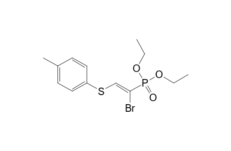 Phosphonic acid, [1-bromo-2-[(4-methylphenyl)thio]ethenyl]-, diethyl ester, (Z)-