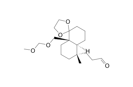 Spiro[1,3-dioxolane-2,1'(2'H)-naphthalene]-5'-propanal, octahydro-8'a-[(methoxymethoxy)methyl]-5'-methyl-, [4'aS-(4'a.alpha.,5'.alpha.,8'a.beta.)]-