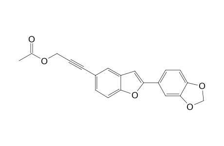 5-(3-Acetoxyprop-1-ynyl)-2-(3,4-methylenedioxyphenyl)benzofuran