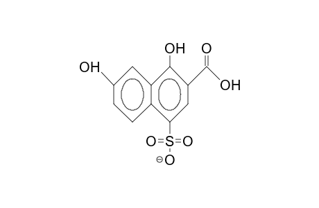 1,7-Dihydroxy-4-sulfonato-2-naphthoic acid, anion