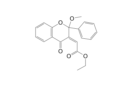 (E)-3-(Carbethoxymethylene)-2-methoxyflavanone