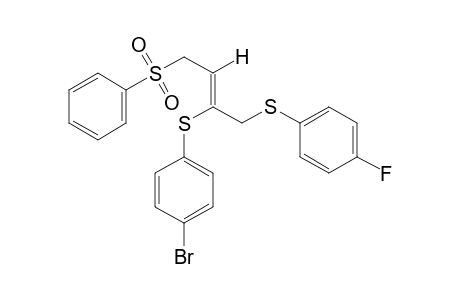 (Z)-2-[(p-bromophenyl)thio]-1-[(p-fluorophenyl)thio]-4-(phenylsulfonyl)-2-butene