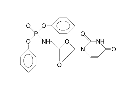 1-(5-Deoxy-5-diphenylphosphoramido-2,3-epoxy-B-D-lyxofuranosyl)-uracil