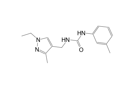 N-[(1-ethyl-3-methyl-1H-pyrazol-4-yl)methyl]-N'-(3-methylphenyl)urea