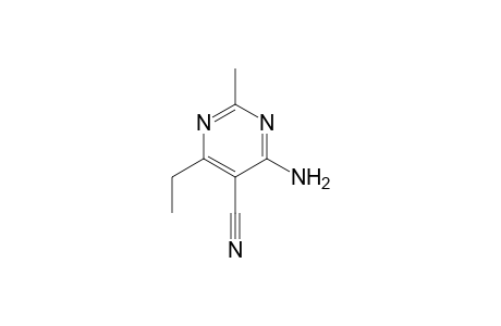 5-Pyrimidinecarbonitrile, 4-amino-6-ethyl-2-methyl-