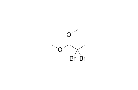 2,2-bis(bromanyl)-3,3-dimethoxy-butane